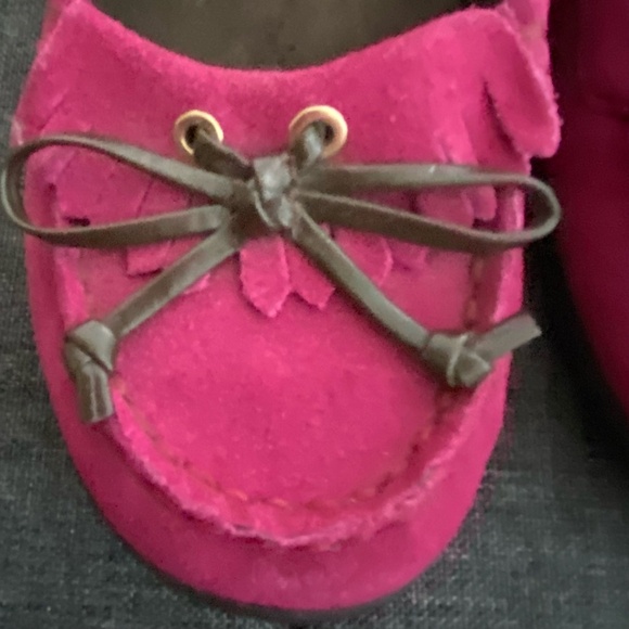 Vionic Orthaheel Uptown Fuchsia Suede Leather Casual Preppy Loafer- Sz-6 - Picture 8 of 16